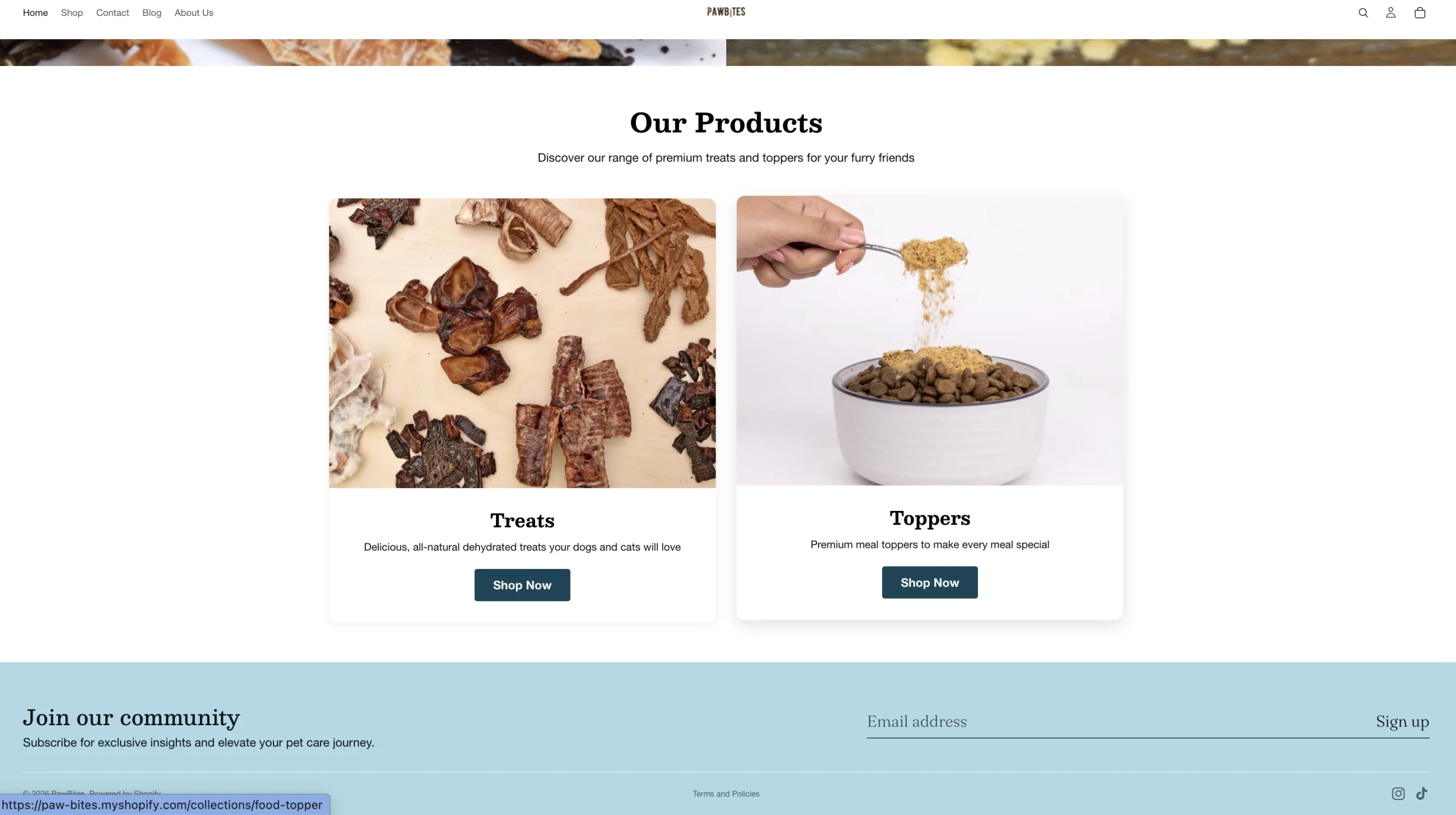 Paw-Bites Treats and Toppers